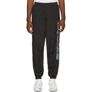 Opening Ceremony Est 2002 Track Pants Mens Large Black Logo Joggers F18ADS23015